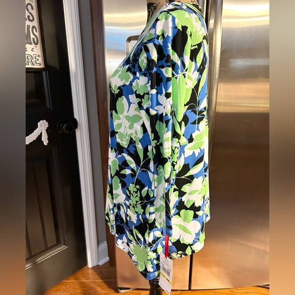 NWT Ruby Road Top Size MP Blue & Green - Picture 3 of 6